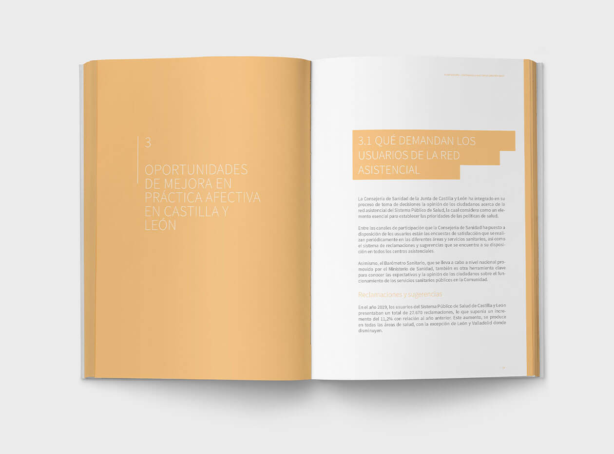 Diseño editorial para el libro Nuevos espacios para el Plan Persona de SACYL