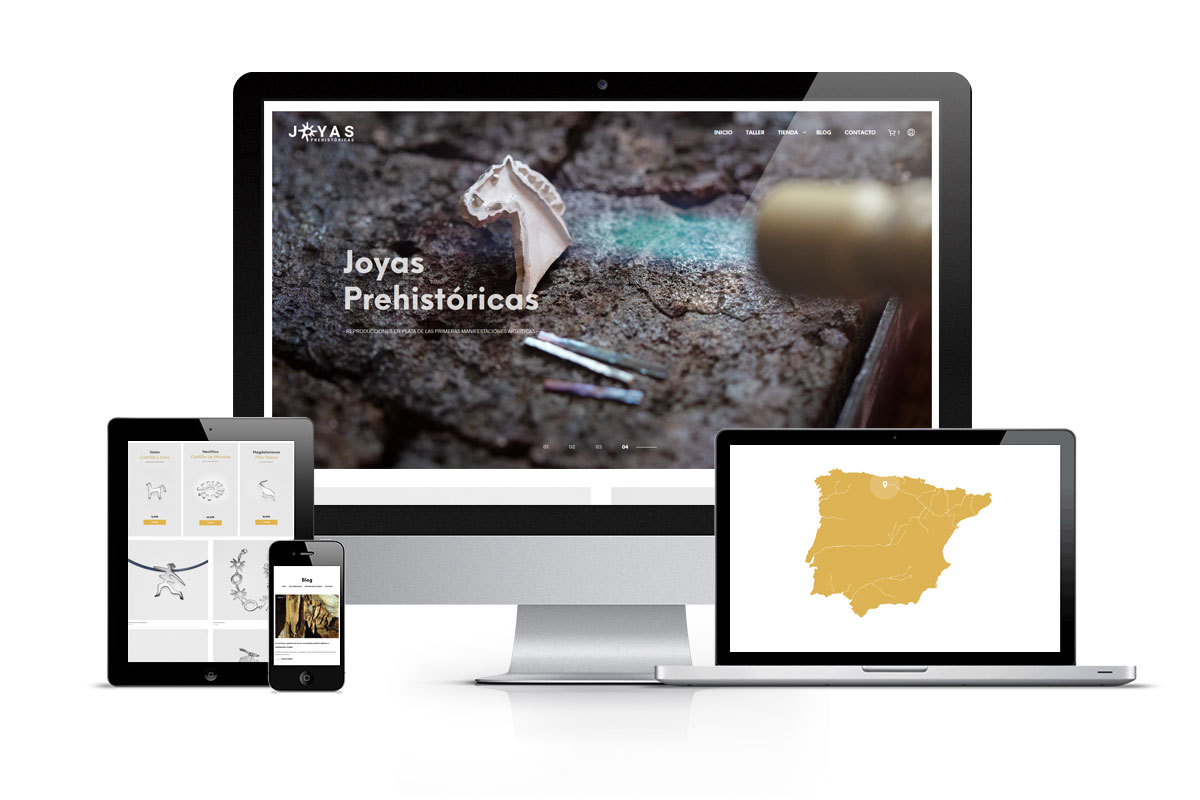detalles de la página web de joyas prehistóricas