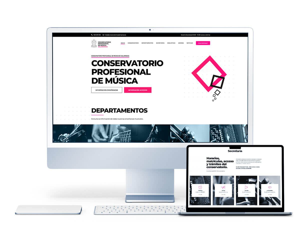 Web Conservatorio Profesional de Música de Salamanca